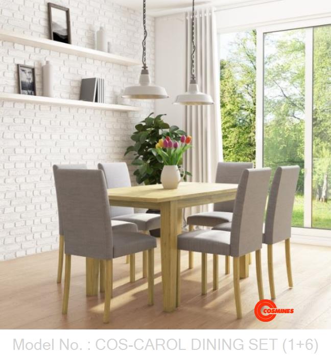 COS-CAROL DINING SET (1+6)